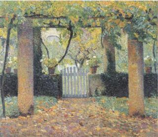Henri Martin - Porte du potager dans la tonnelle sud de Marquayrol