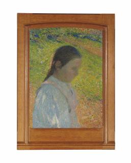 Henri Martin - Profil de jeune fille en contre-jour