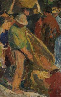 Henri Martin - Sur la marché