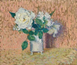 Henri Martin - Une rose blanche