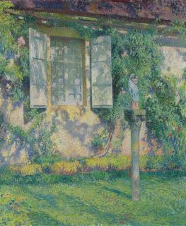 Henri Martin - Vierge À L\'Enfant Sur Une Colonne Devant La Façade De Marquayrol