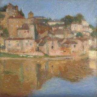 Henri Martin - Vue de Puy L\'Evêque, Depuis La Rive D\'En Face