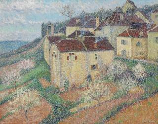 Henri Martin - Vue de Saint Cirq-la-Popie
