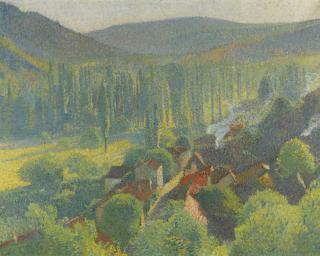 Henri Martin - Vue Des Toits De Labastide-Du-Vert