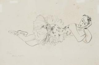 Henri Matisse - Danseuse allongée, Tête accoudée, from Dix danseuses (Dethuit 486)