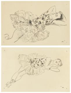 Henri Matisse - Danseuse couchée & Danseuse etendue, from: Dix Danseuses