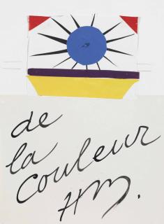 Henri Matisse - De la couleur (maquette pour Verve)
