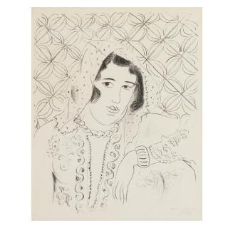 Henri Matisse - Figure devant Tapa Africain