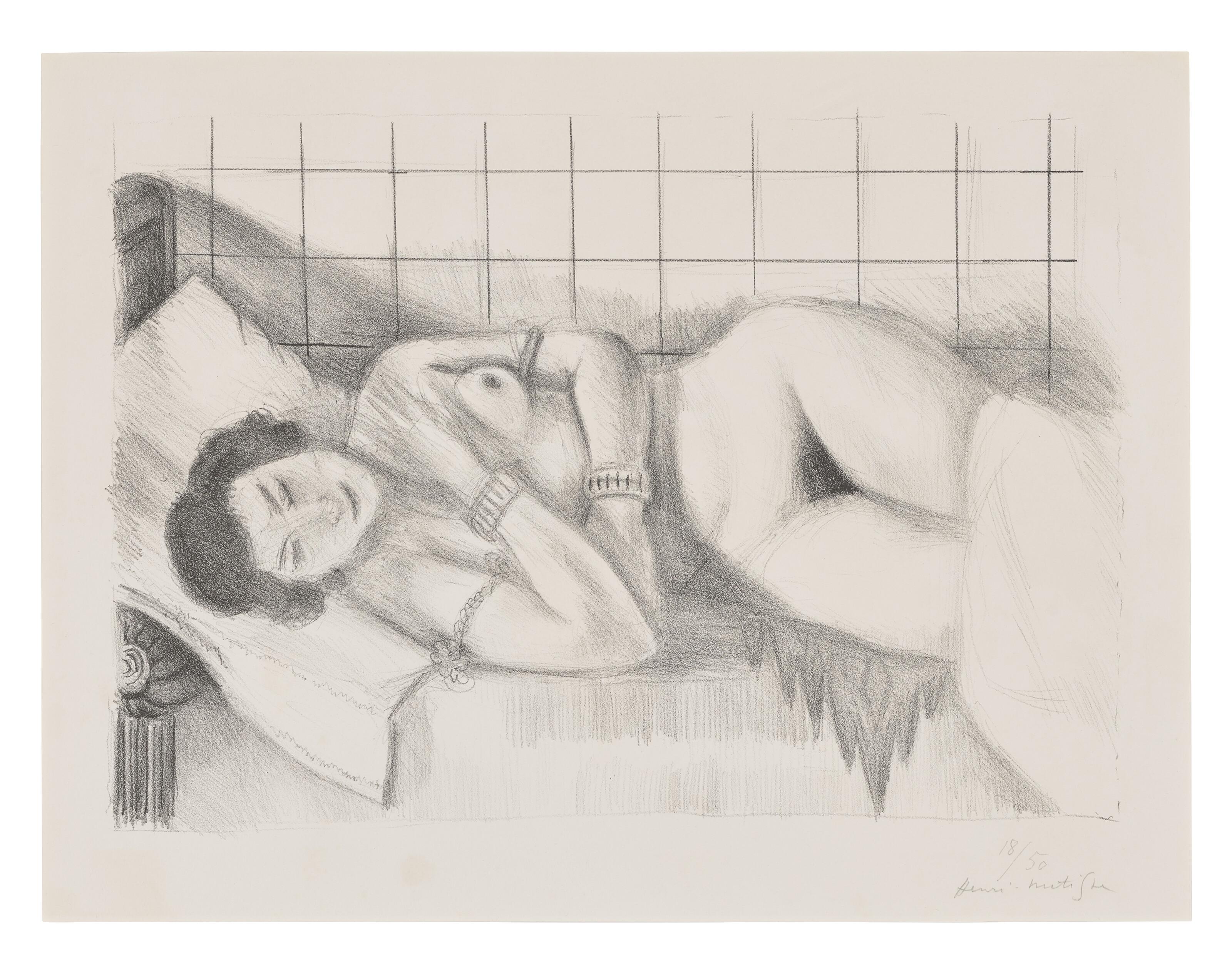 Henri Matisse - Figure endormie, châle sur les jambes