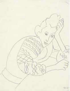 Henri Matisse - Jeune femme accoudée à la blouse roumaine