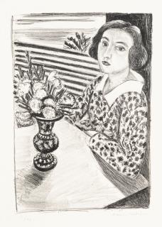 Henri Matisse - Jeune Fille assise au Bouquet de Fleurs