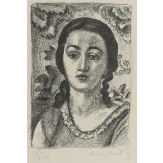 Henri Matisse - Jeune Fille Aux Boucles Brun (D. 448)