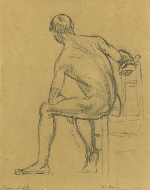 Henri Matisse - Jeune homme nu de dos assis