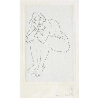 Henri Matisse - Le Torse Appuyer Sur Le Genoux (D. 151)