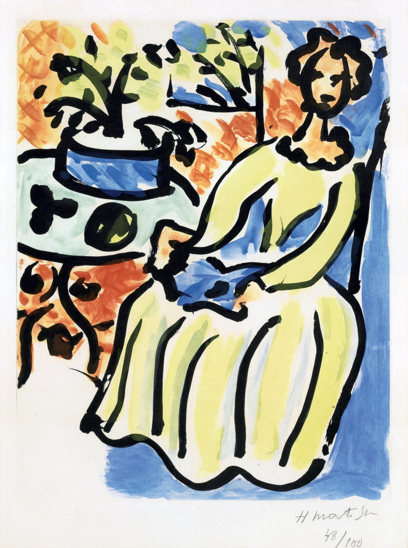 Henri Matisse - Marie-José en robe jaune (D. 817)