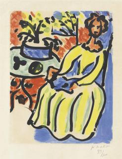 Henri Matisse - Marie-José En Robe Jaune (Duthuit-Matisse 817)