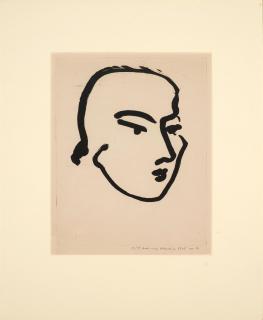 Henri Matisse - Nadia, visage aux yeux obliques