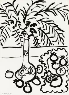 Henri Matisse - Nature Morte, Fougères Et Grenades