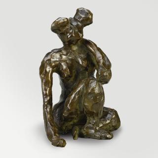 Henri Matisse - Nu Accroupi, Main Droite À Terre (Pochade)