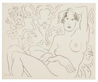 Henri Matisse - Nu Assis, Bras Gauche Sur La Tête