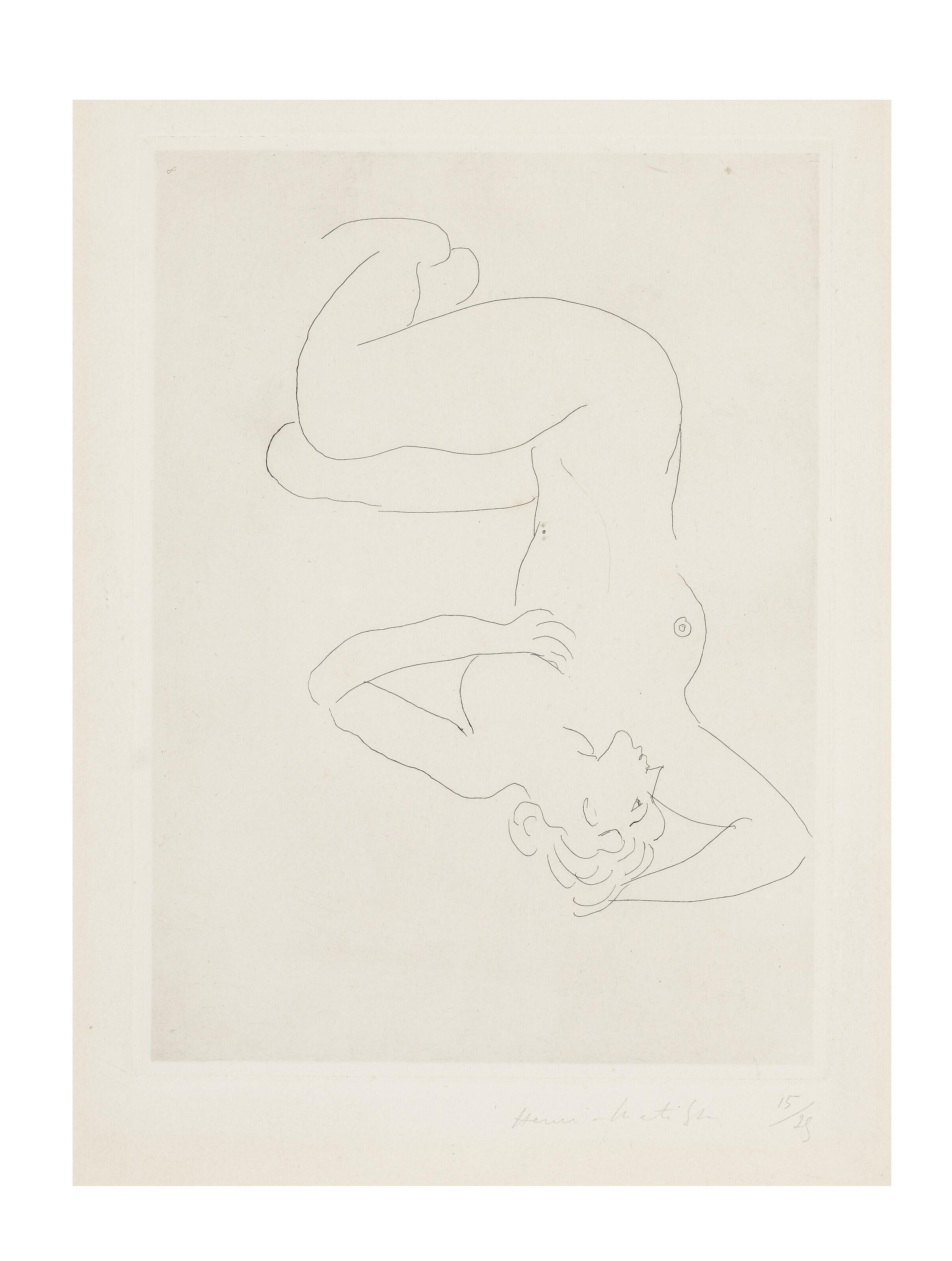 Henri Matisse - Nu assis, visage de profil