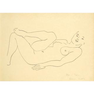 Henri Matisse - Nu couché, jambe repliée - Étude de jambes