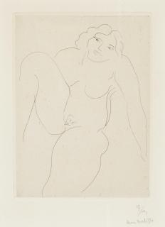 Henri Matisse - Nu de Face, Jambe droite repliée