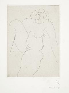 Henri Matisse - Nu de face, jambe droite repliée