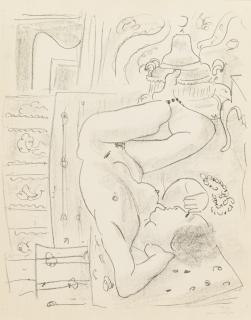 Henri Matisse - Nu Renversé Au Brasero (D. 500)