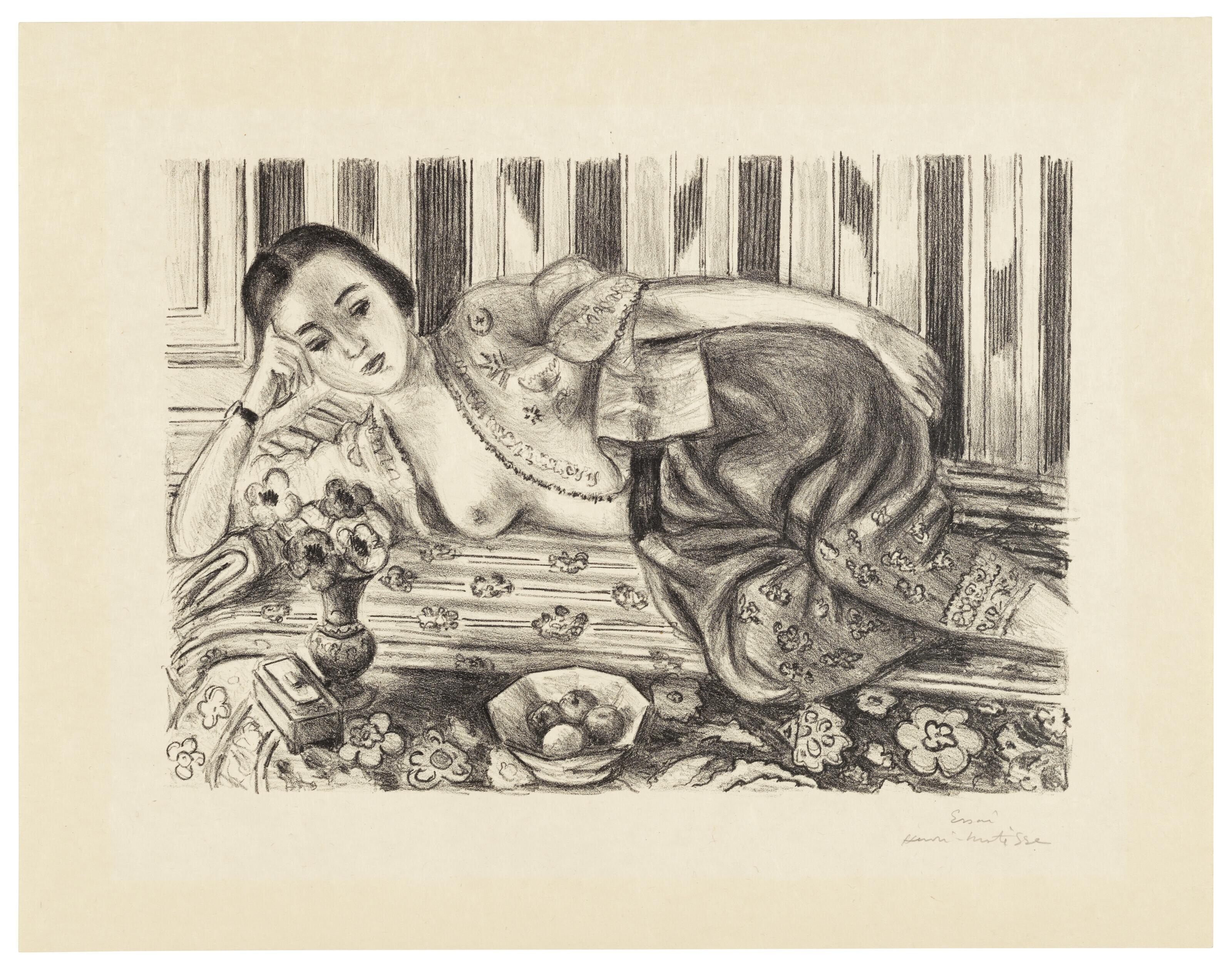 Henri Matisse - Odalisque à la culotte de satin rouge