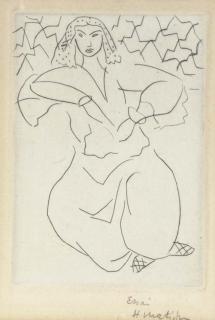 Henri Matisse - Orientale assise, voile sur la tête (Duthuit 153)
