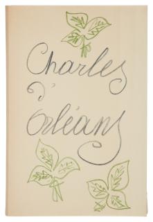 Henri Matisse - Poèmes de Charles d\'Orléans (Duthuit 28)