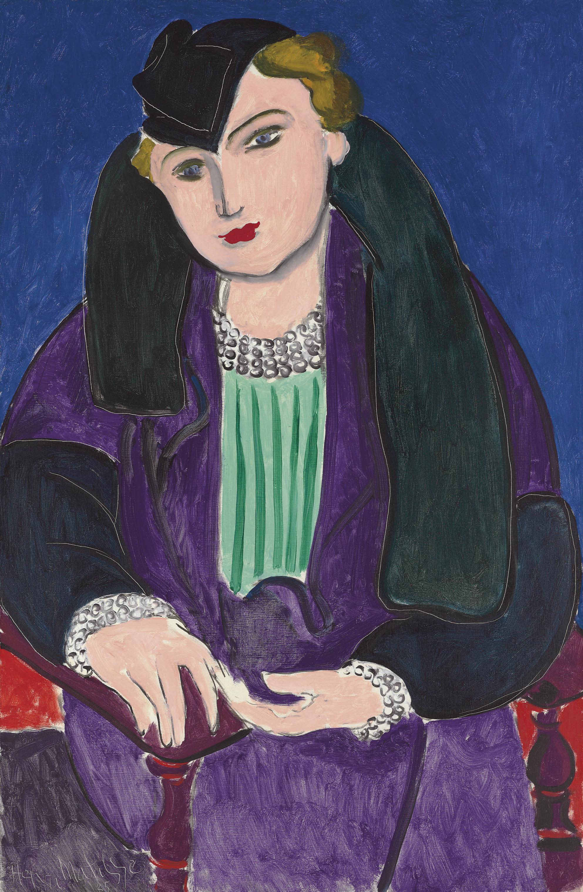 Henri Matisse - Portrait au manteau bleu