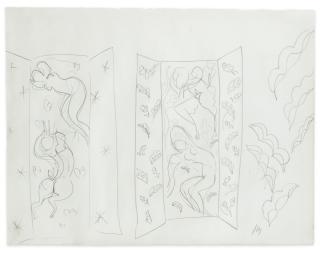 Henri Matisse - Projet De Paravent, Vence, 1943