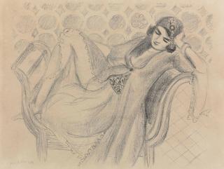 Henri Matisse - Repos sur la banquette (D.-M. 520)