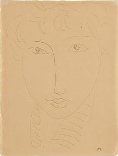 Henri Matisse - Tête de femme au col rayé