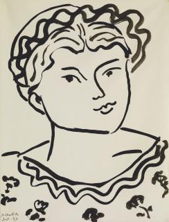 Henri Matisse - Tête d\'une jeune fille