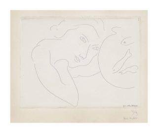 Henri Matisse - Tête penchée et Bocal de Poissons
