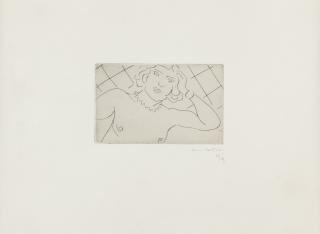 Henri Matisse - Torse, fond à losanges