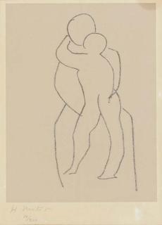Henri Matisse - Vierge à l\'Enfant debout, from Etudes pour la Vierge \'Visage\' (D. 650)