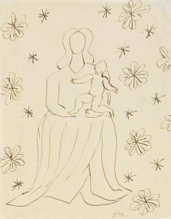 Henri Matisse - Vierge À L\'Enfant (Sketch For Vence Chapel)