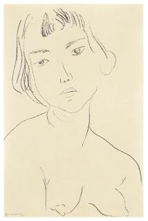 Henri Matisse - Visage légèrement penché vers la gauche