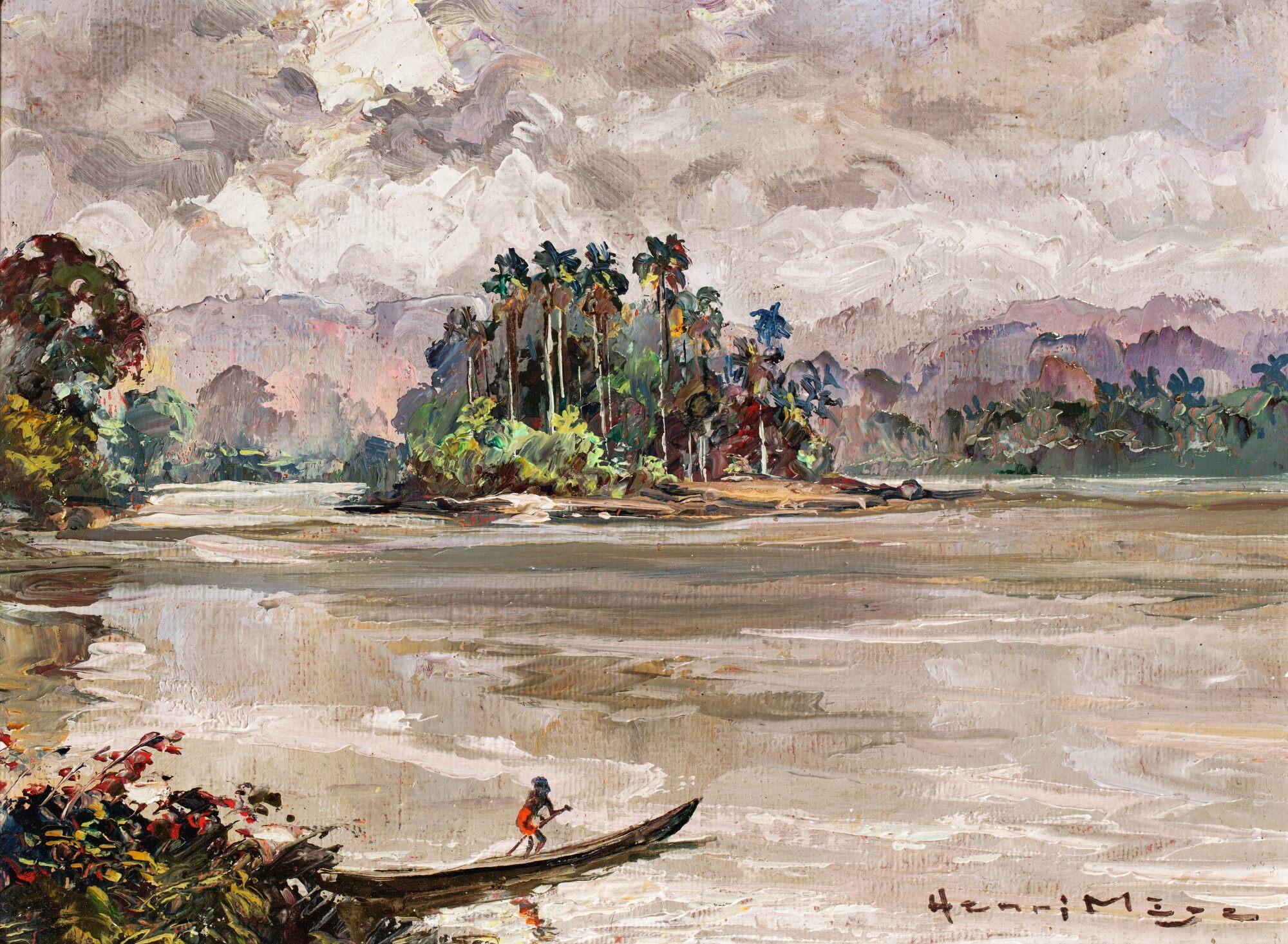 Henri Mège - Amazon River Scene, French Guyane 