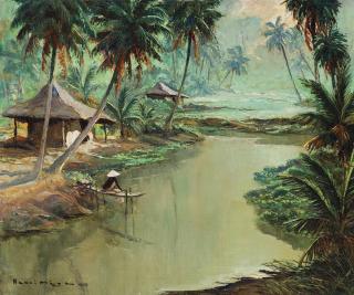 Henri Mège - Landscape Of Annam, Vietnam