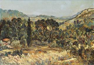 Henri Mege - Late Afternoon In June At Vallonque, Near Bandol