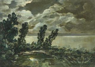 Henri Mège - Nuit D\'Été Au Lac D\'Aiguebelette, Savoie (Summer Night At Lake Aiguebelette, Savoie)