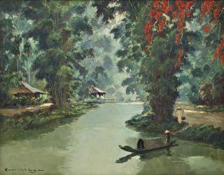 Henri Mège - Riverscape