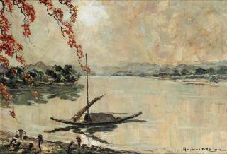 Henri Mege - Soir À Hue - Sur La Rivière Des Parfums (An Evening In Hue - On The River Of Perfume)