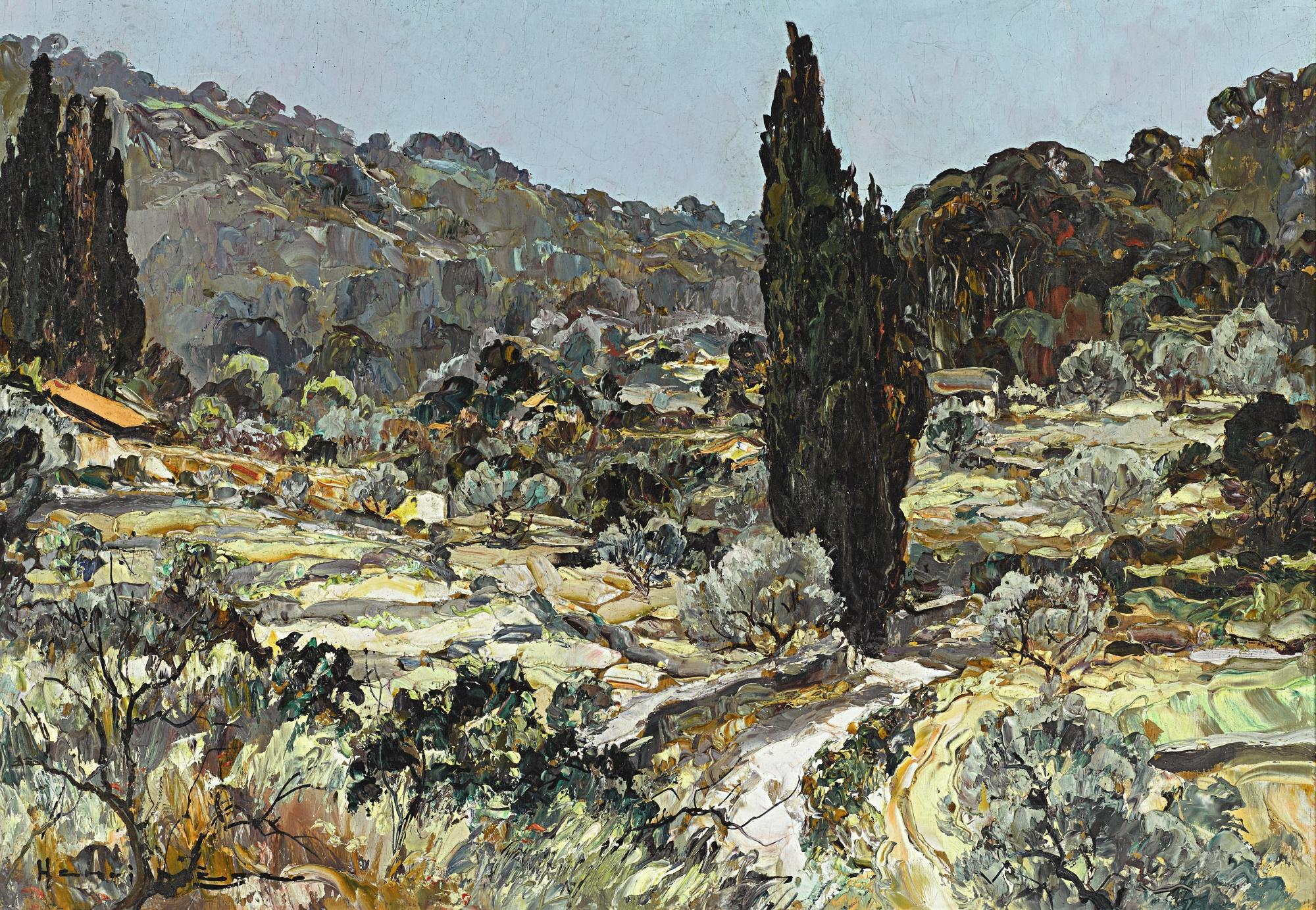 Un Paysage Méditerranéen (A Mediterranean Landscape) by Henri Mège