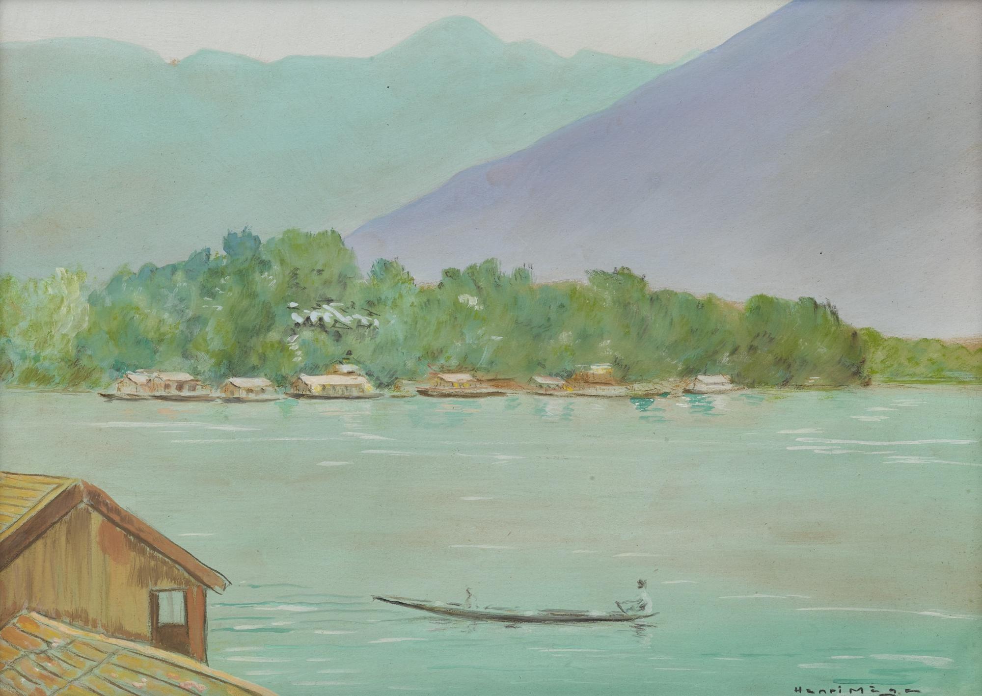 Henri Mège - View Of Mekong
